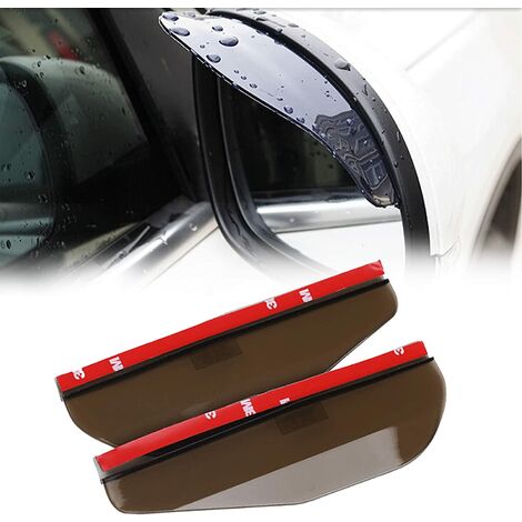 4 pièces miroir pare-pluie sourcil voiture rétroviseur pluie sourcil vue  arrière garde sourcil côté miroir pare-pluie vue miroir visière garde pour  la plupart des voitures camion SUV 