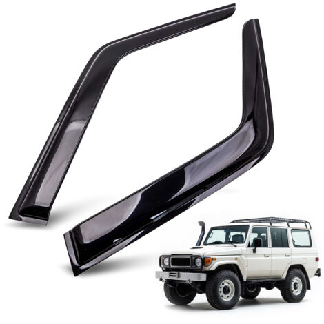 2 pièces Weathershield Visière de fenêtre pour Toyota Landcruiser 70 76 78 79