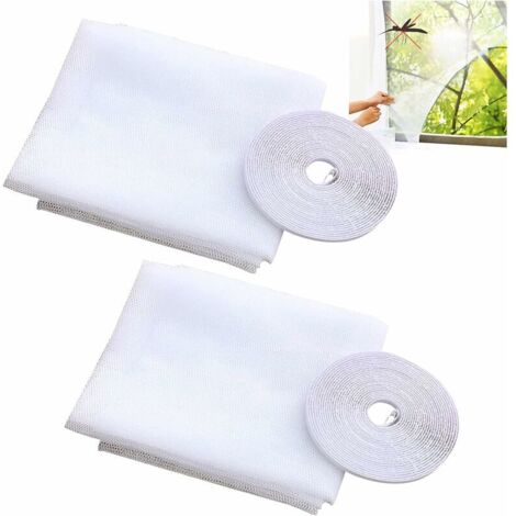 2 Pieces Window Mosquito Net,Can Cut Fine Net Insect Screens, Window Net, Can Penetrate Air Protective Net Suitable for Most Types of Doors and Windows（1.52m） 7YQIAFANE