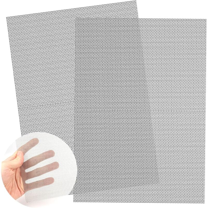 2 Pièces Wire Mesh Maille Métallique Filtre 30x21 cm Grillage Fine Maille Grille Métallique Maille 20 Mesh Grille Maille Filtration Feuilles Filtre
