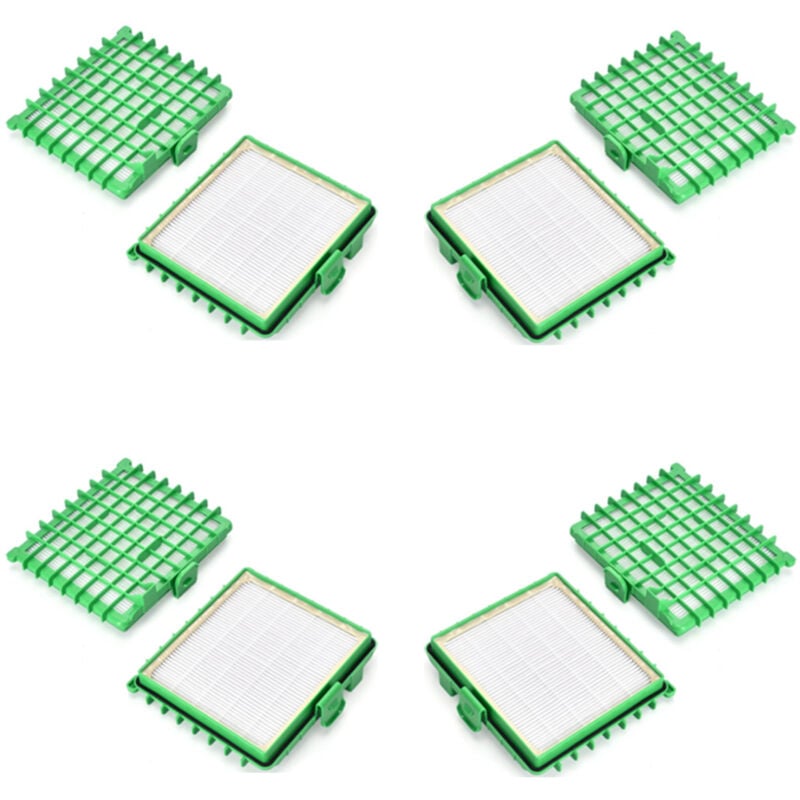 4 pièces ZR002901 Filtre pour Rowenta Silence Force,Silence Force Compact, Silence Force Extreme,X-Trem Power/XL/Allergy Care(RO5745EA ne convient