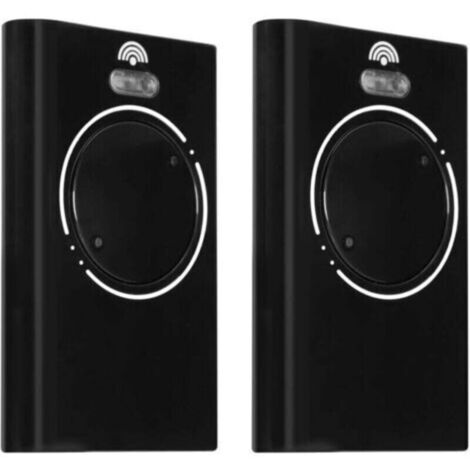 2 PiècesTelecommande Porte de Émetteur de Garage 868MHz,Telecommande Portail 2 Canaux Compatible avec XT4 868 SLH LR, XT4 868 SLH, XT2 868 SLH LR, XT2 868 SLH（Black）