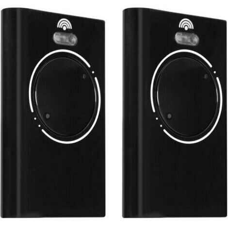2 PiècesTelecommande Porte de Émetteur de Garage 868MHz,Telecommande Portail 2 Canaux Compatible avec XT4 868 SLH LR, XT4 868 SLH, XT2 868 SLH LR, XT2 868 SLH（Black）