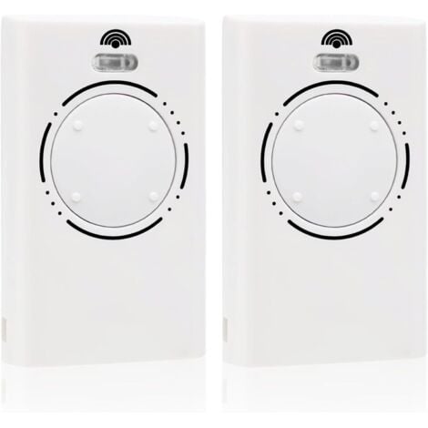 COOCHEER 2 PiècesTelecommande Porte de Émetteur de Garage 868MHz,Telecommande Portail 4 Canaux Compatible avec XT4 868 SLH LR, XT4 868 SLH, XT2 868 SLH LR, XT2 868 SLH（Blanc）
