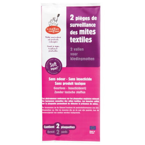 2 pièges anti-mites textiles Droguerie écologique
