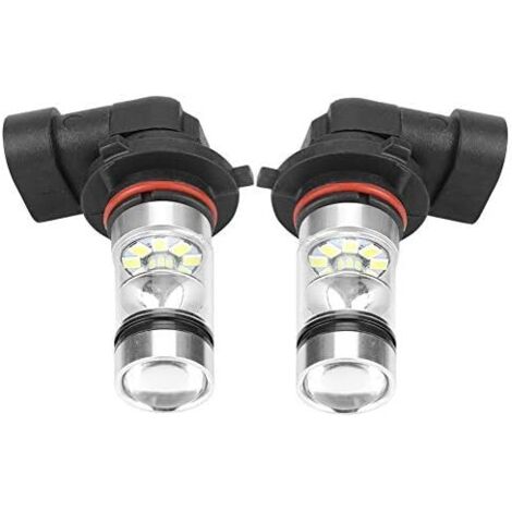2 piezas 9006/HB4 LED faro, 100W LED blanco alto brillo kit de bombillas de faros delanteros lámpara de conducción de coche luz antiniebla