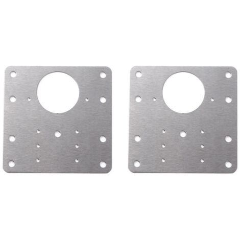 (2 piezas) Artefacto de reparación de bisagras, placas de soporte de reparación de fácil instalación con 12 tornillos, para madera, muebles, estantes, cabinas