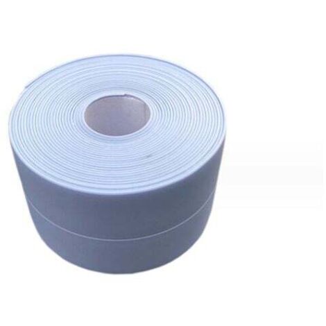 (2 piezas azul) Zócalo flexible – tira de acabado para cocina y baño 38 mm 3,2 m, junta autoadhesiva, tira plegable flexible, tira de sellado