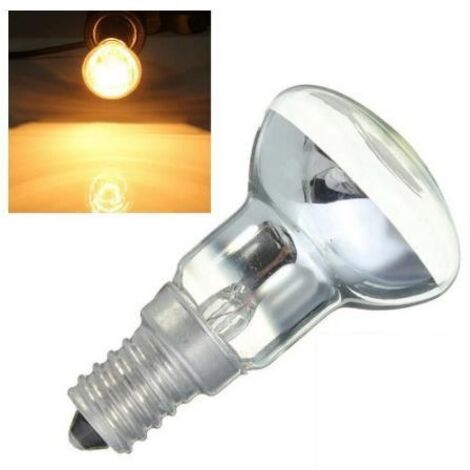 2 Piezas Bombilla Edison R39 de 30 vatios, foco reflector E14 Lámpara de lava Bombilla Lámpara de techo