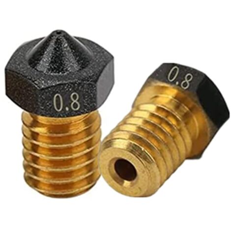 2 piezas de accesorios para fundición de roca volcánica 3D E3D - Fundición de 0,8 / 1,75 mm 1,75 mm Ender3 Pro CR10/S