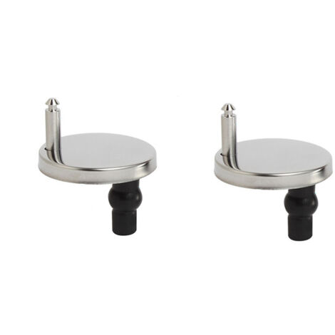 2 piezas de bisagras para asiento de inodoro, bisagras de liberación rápida, con tornillos de goma de repuesto