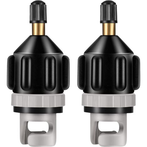 2 piezas de conector de kayak, convertidor de bomba de aire para tabla de paddle surf inflable