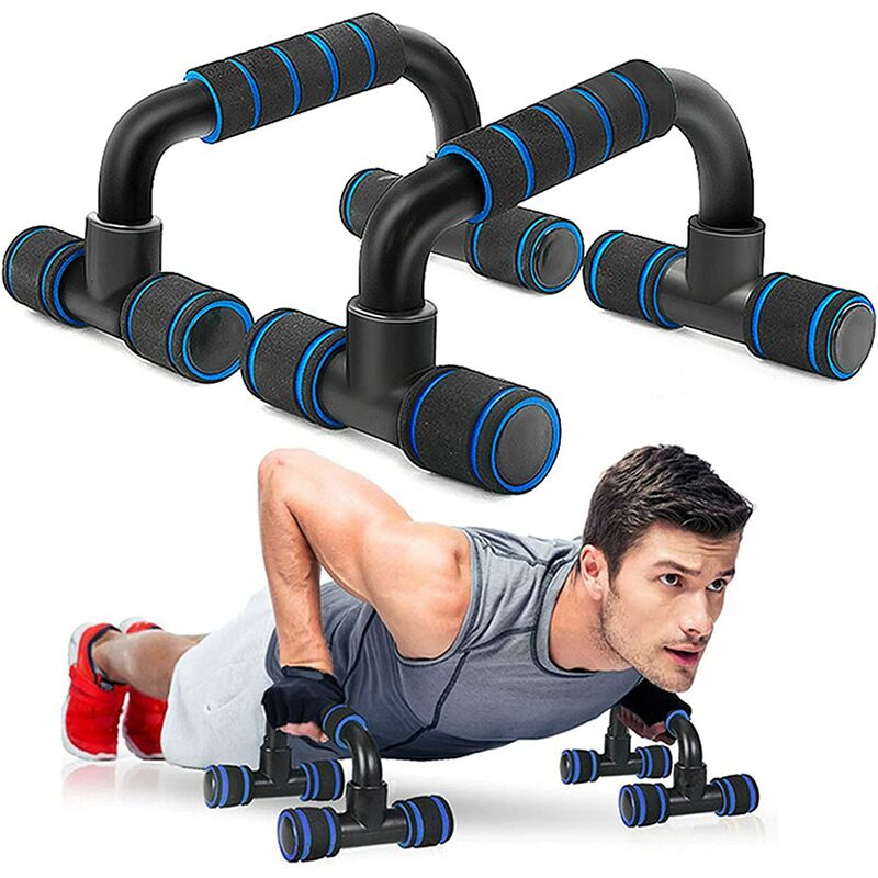 

2 piezas de empuñaduras push-up de alta calidad Soportes push-up con asas antideslizantes Empuñaduras push-up profesionales para culturismo y