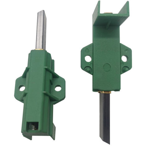 2 piezas de escobillas de carbón verdes para lavadoras, escobillas de carbón para lavadoras, escobillas de carbón para motores, escobillas de carbón para motores eléctricos
