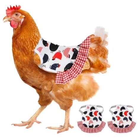 2 piezas de sillín de pollo, delantal de gallina, protector de plumas, protección elástica, suministros para aves de corral (8,7 x 6,7 pulgadas)