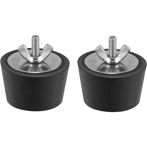 2 piezas de tapón de piscina de diámetro 32-38mm tapones de invierno de goma con pernos de acero inoxidable
