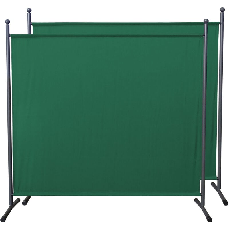 

2 piezas Paravent 180 x 178 cm tela separador de ambientes partición jardín grande Biombo tabique balcón privacidad Verde
