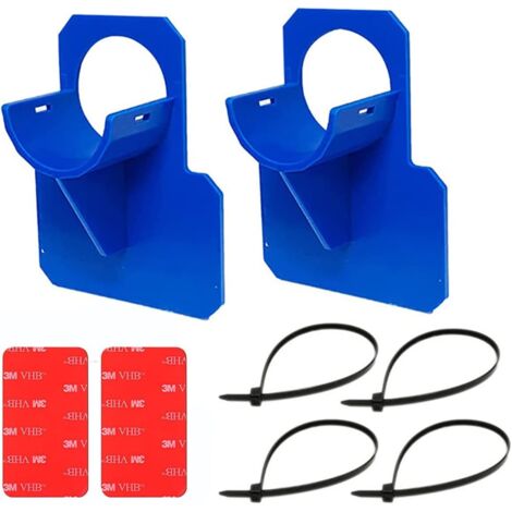2 Piezas Soportes para Tubos de Piscina, Accesorios para Piscinas, Soporte para Tubería de Piscina, Soporte de Manguera de piscina, Pool Hose Holder Fittings for 30-37mm Manguera (Azul)