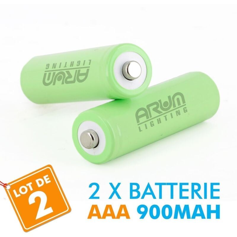 

2 pilas recargables solares LR3 AAA - Ni-MH 900 mAh