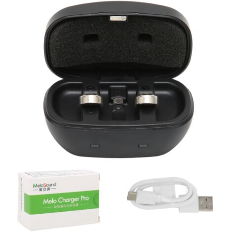 2 piles bouton A675 rechargeables USB avec boîtier de charge pour appareils auditifs