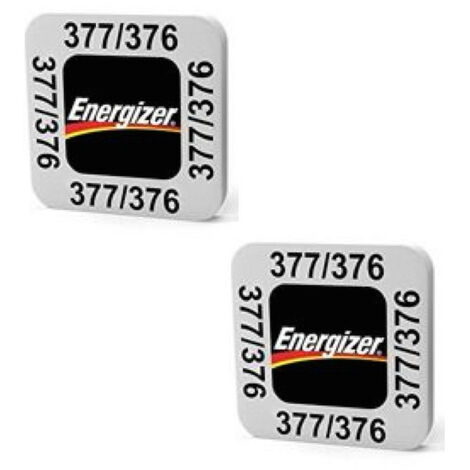 2 piles Energizer 377/376 SR626SW/SR626W