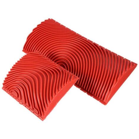 2 Pinceaux à Peinture à Grain de Bois pour Mur et Toile, Outil de Texture Artistique pour Surfaces en Tissu et Canvas