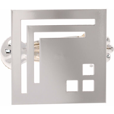 2 Pinces Carré - Chrome Mat