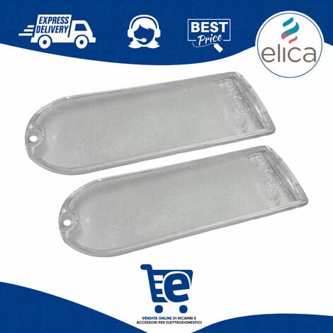 2 Plafoniere Illuminazione Diffusore Cappa Aspirante Elica 134x51mm PLA0023132A