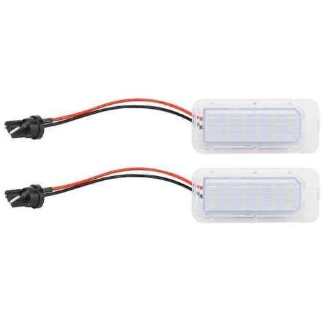 2 Plaques d'immatriculation LED Feu de Signalisation pour Ford Focus 2 Tournament 2008-2012 - Ampoules d'éclairage de plaque, Lampe de plaque d'immatriculation, Kit de remplacement
