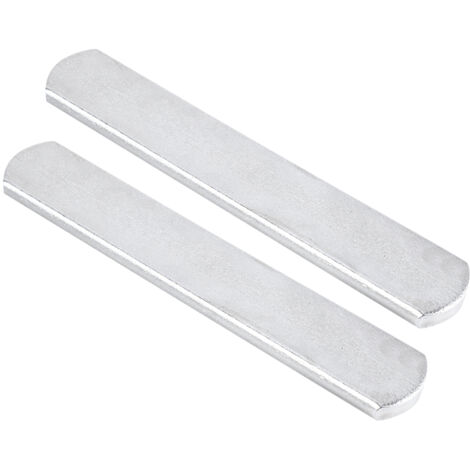 2 plaques en acier plaqué pour gilet lesté ajustable et protège-tibias, 15 cm