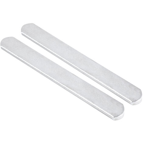 2 plaques en acier plaqué pour gilet lesté et protège-tibias ajustables, 25 cm
