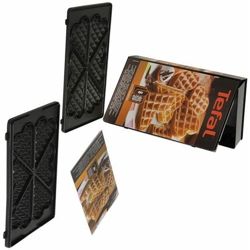 Tefal - 2 plaques gaufre cœur (XA800612) Gaufrier, croque-monsieur