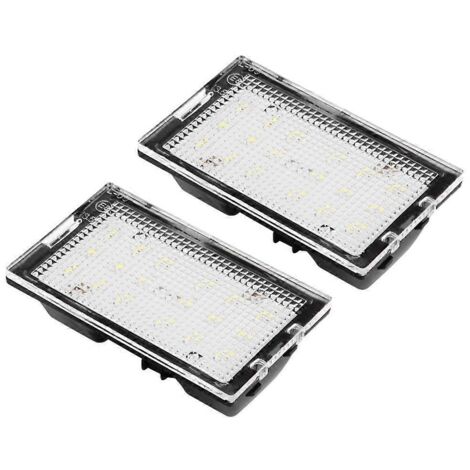 2 plaques LED sans erreur pour feux de plaque d'immatriculation, compatibles Land Rover Range Rover Sport L320 2005-2013, ampoules lumineuses longue durée, facile à installer.