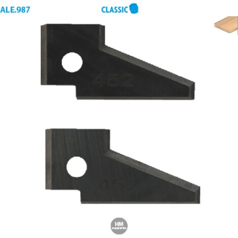 2 PLAQUETTES PROFIL N°451 POUR PO 986.150.30.451 HM - Avt 17mm - 14,7x31x2 1Z