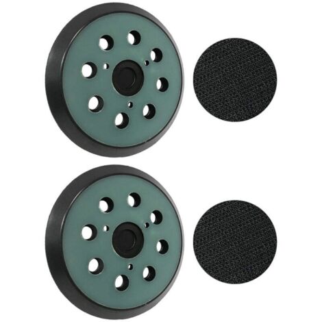 2 plateaux ponçage Makita 125mm - 8 trous - Compatible BO5010/5030/5041, DeWalt DW420/421 - Qualité supérieure