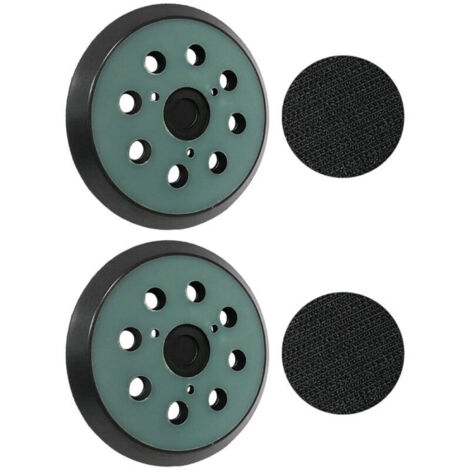 2 plateaux ponçage Makita 125mm - 8 trous - Compatible BO5010/5030/5041, DeWalt DW420/421 - Qualité supérieure