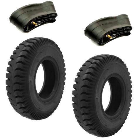 2 PNEUMATICI 2.50  4 CON CAMERE DARIA COPPIA 2,50 X 4 GOMME 4PR X CARRELLINO