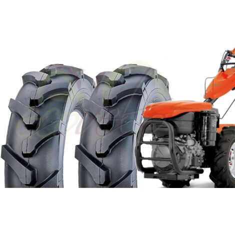 2 PNEUMATICI 5.00 - 10 (TM) PER TRATTORINO GOMME RINFORZARE 6PR (6 TELE) RUOTE COPERTONI MOTOZAPPA Union