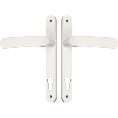 2 poignées de porte en aluminium avec vis de montage