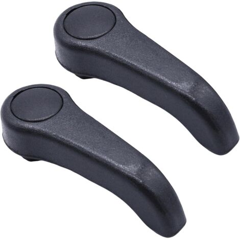 2 poignées de réglage, abs, gris, pour siège avant, renault clio ii twingo i