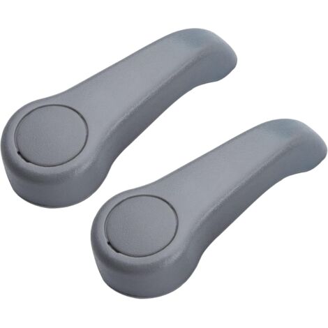 2 - Poignées Réglage Siège - Accessoires Intérieur - Pour Clio 2 Et Twingo 1 - Gris - Universel