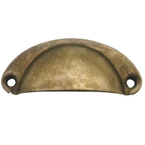 2  Poignes De Tasse Coquille, Poignes De Tirage De Tiroir Vintage, Poignes Et Boutons De Porte De Placard De Cuisine Rtro Semi-cercle, Poignes De