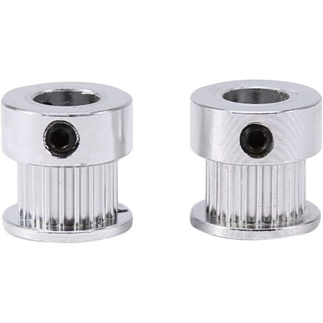 2 poleas de distribución GT2 de 20 dientes y 8 mm, de aleación de aluminio, para impresora 3D.
