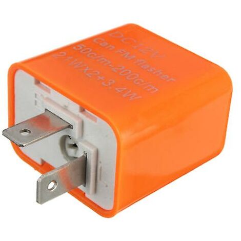 2-poliges Motorrad-Geschwindigkeitsverstellbares LED-Blinker-Blinkrelais 12 V