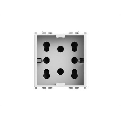 2 polos y schuko 10/16A 2M Lado 4Box Vimar Plana 4B.V14.H21