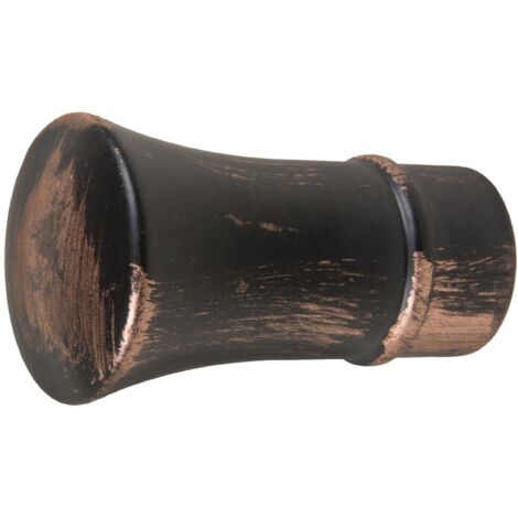 2 POMOLI A TROMBA IN ALLUMINIO NERO/ RAME