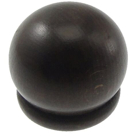 2 pomoli palla per bastone ø28mm - colore noce.