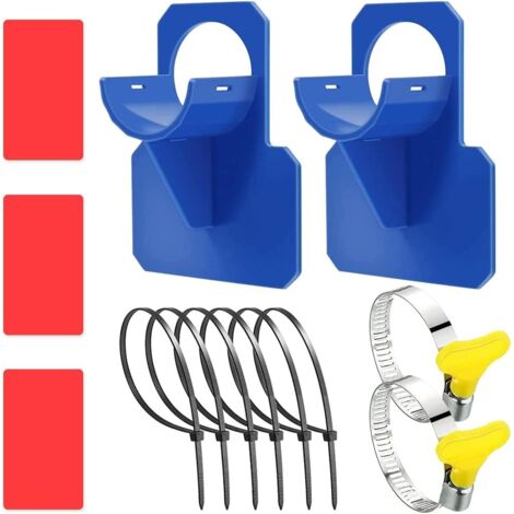 2 Porta tubo per piscina, Porta tubo per piscina, Protezione antitorsione in plastica, Antistrappo, Anti-trascinamento, Per tubi per piscina entro 38 mm