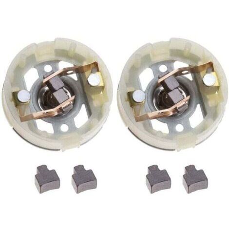 2 porte-balais de charbon pour le moteur RS550 et 4 balais de charbon pour la perceuse-visseuse