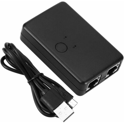 2 Ports Commutateur Réseau Rj45 Commutateur Réseau Ordinateur Intranet Ethernet Adaptateur Répartiteur Réseau